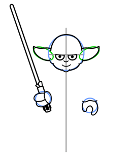 260x315 How To Draw Yoda From Star Wars