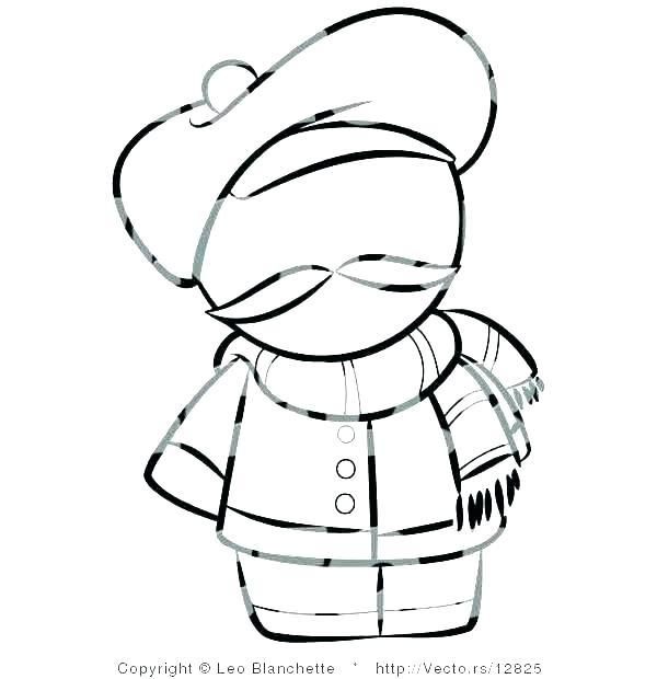 600x620 Body Outline Coloring