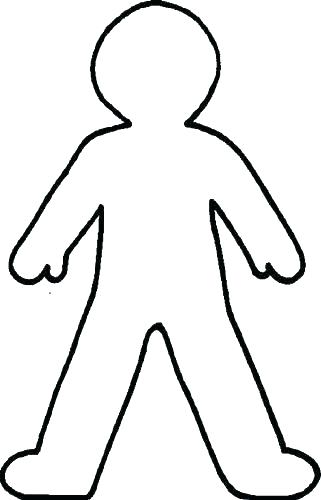 321x500 Body Outline Coloring