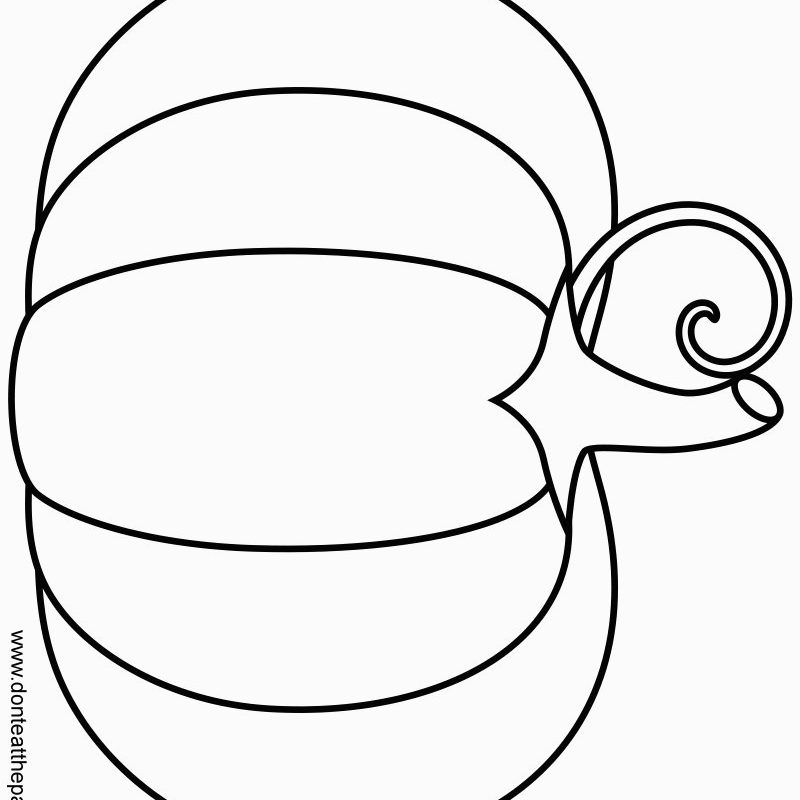 800x800 Blank Pumpkin Coloring Pages Stunning Drawing For Kids