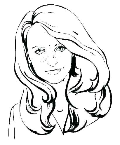 411x497 Coloring Pages Of Girls Faces
