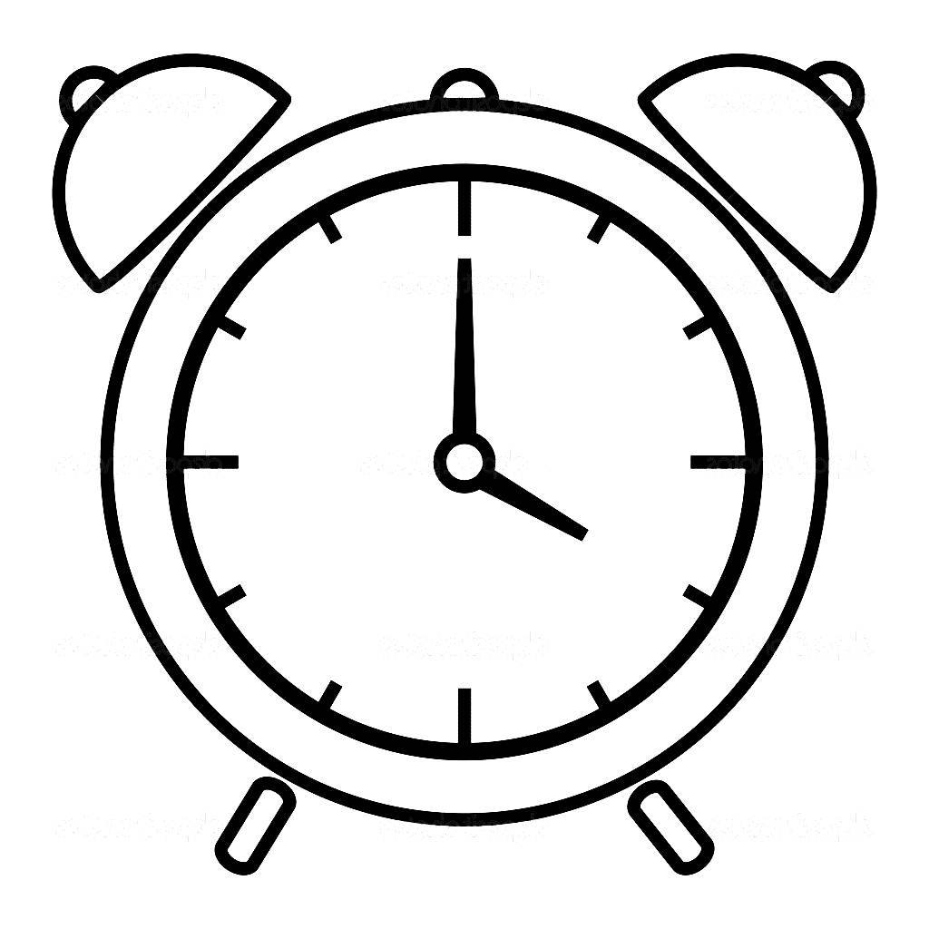 1024x1024 Grandfather Clock Clipart Alarm Drawing Cartoon Compass Test Blank