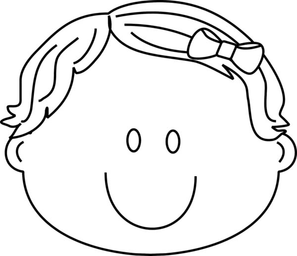 600x518 Blank Face Coloring Page