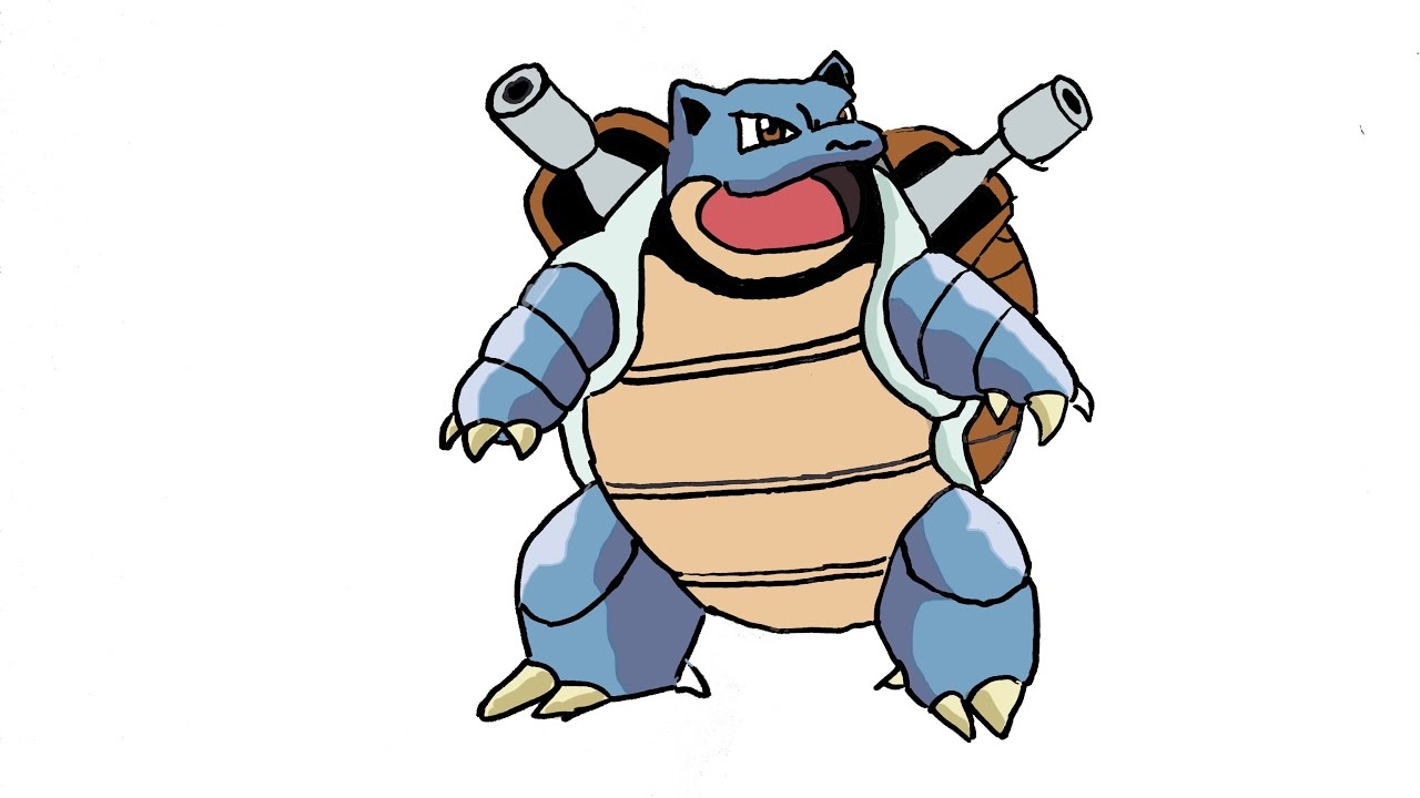 1280x720 How To Draw Blastoise