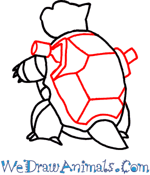 300x350 How To Draw Blastoise Pokemon