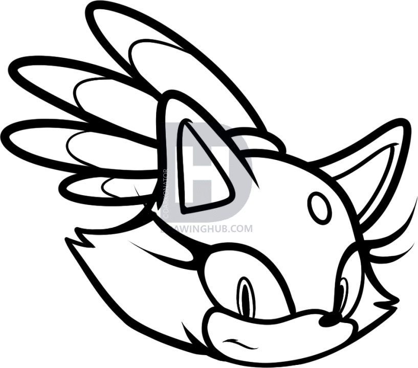 817x720 how to draw blaze the cat easy, step