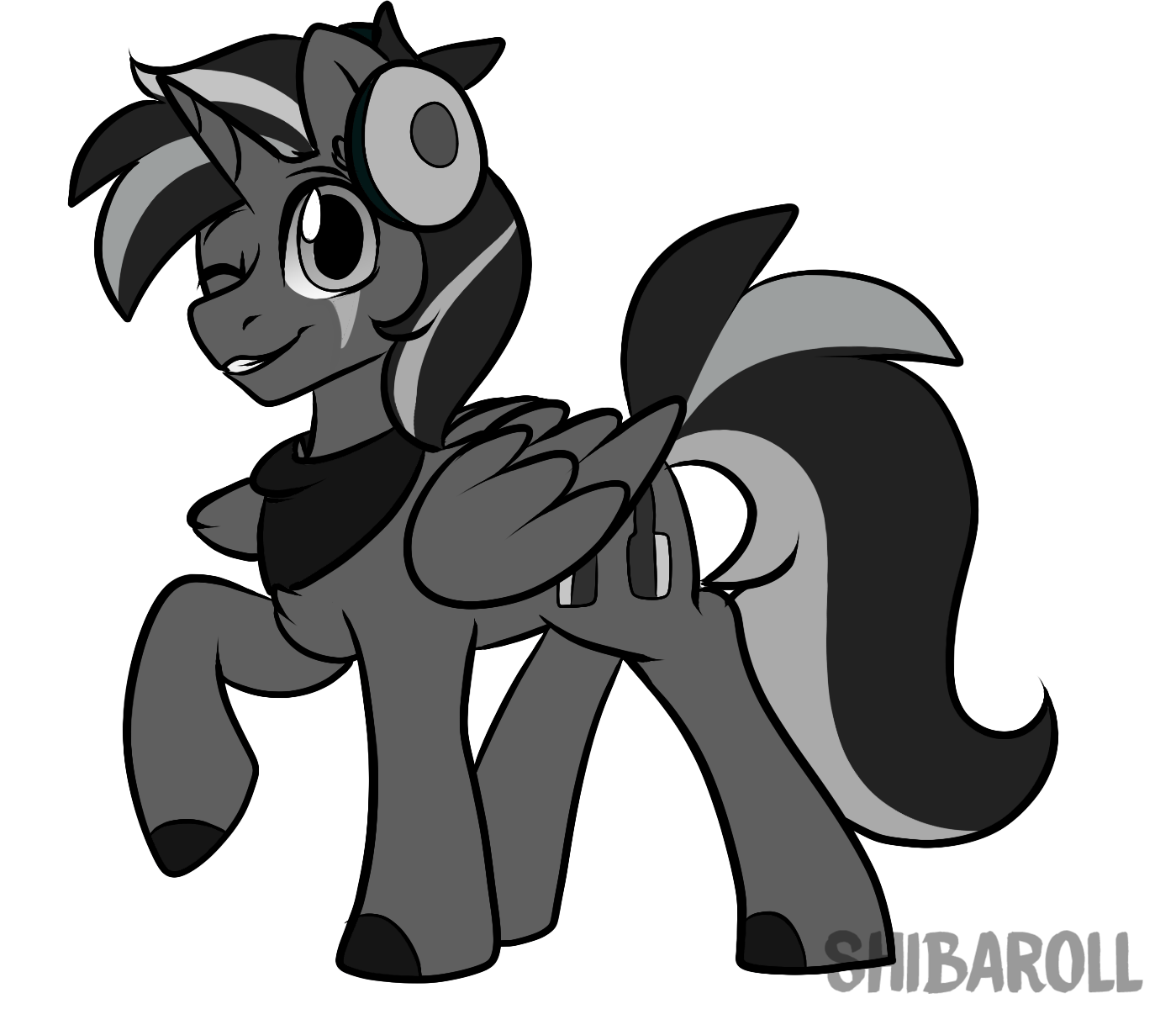 1399x1200 blaze greyscale commission