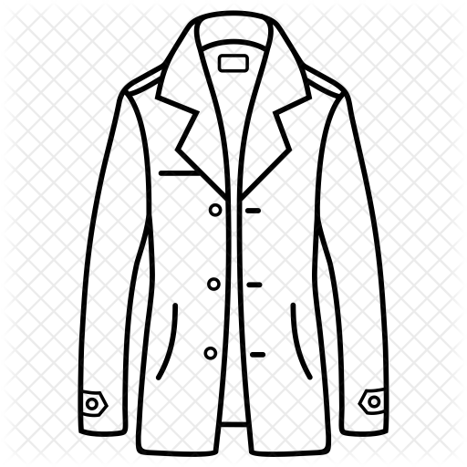 512x512 collection of free coat drawing trench download on ui ex