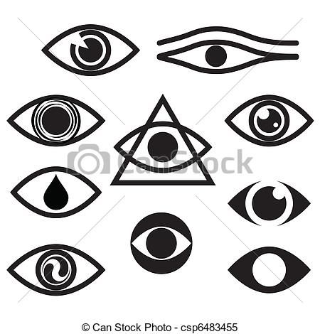 450x470 Clipart Vector Of Eye