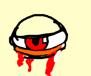 300x250 Green Eye Crying Blood