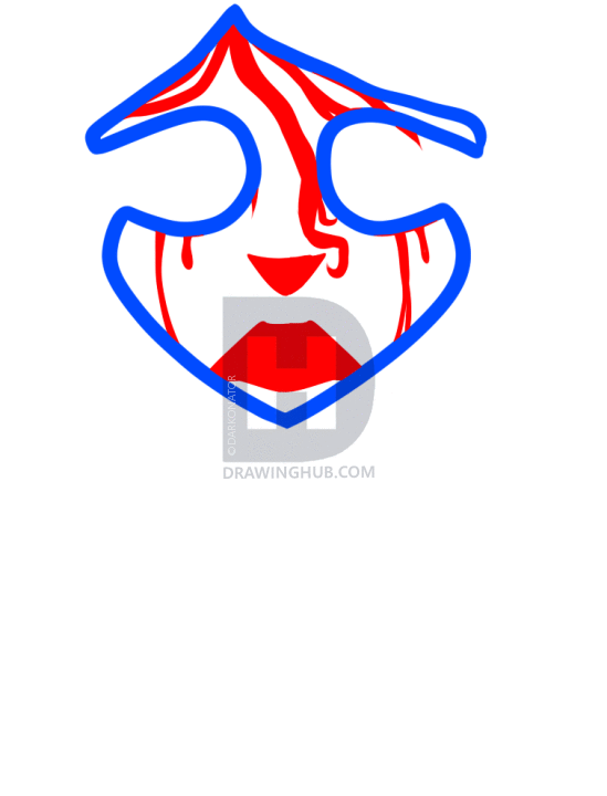 549x720 How To Draw Depression, Step