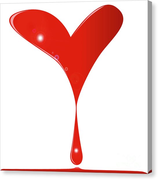 546x622 Broken Heart Drawing Canvas Prints