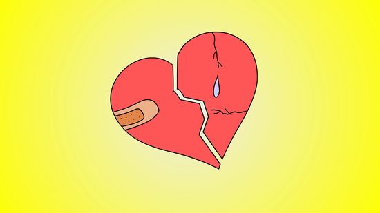 550x309 How To Draw A Broken Heart Steps