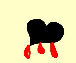 300x250 Huge Collection Of 'dripping Heart Drawing' Download More Than