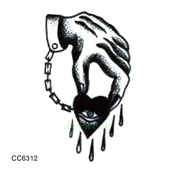 354x354 waterproof temporary tattoo sticker bleeding heart hand vintage