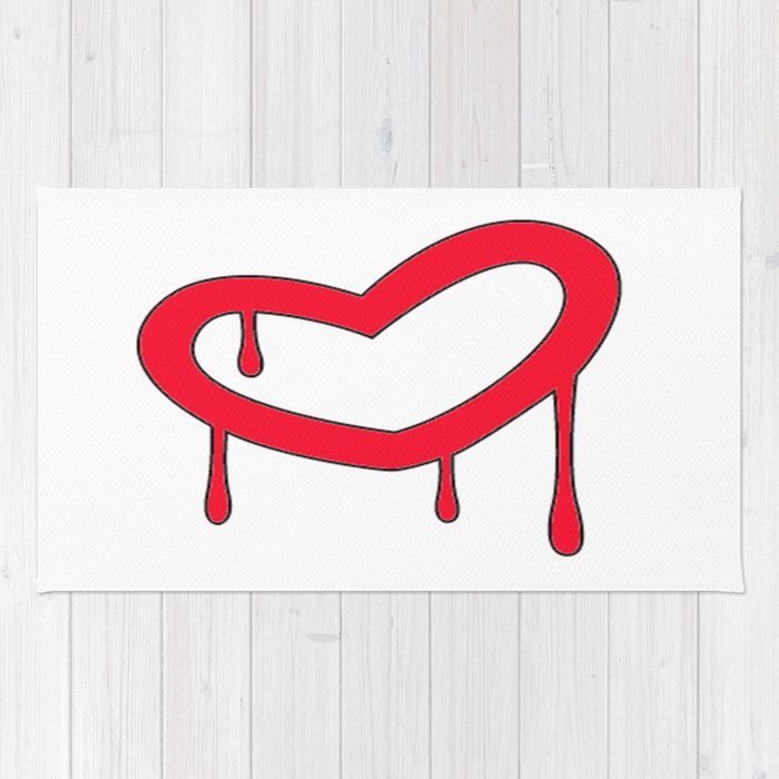 700x700 xxoo bleeding heart design rug