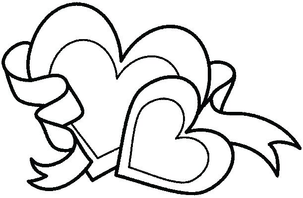 611x400 hearts and flowers coloring pages bleeding heart drawing at com