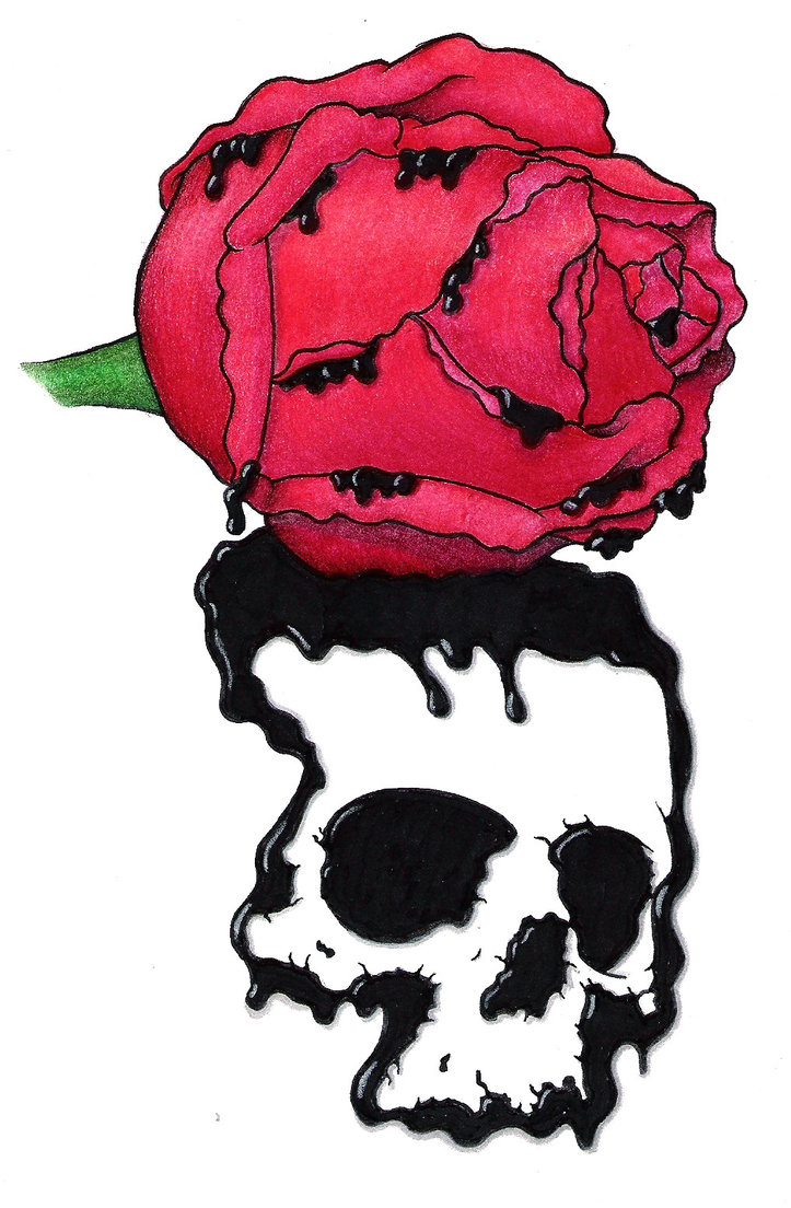 723x1104 Bleeding Rose Original Drawing