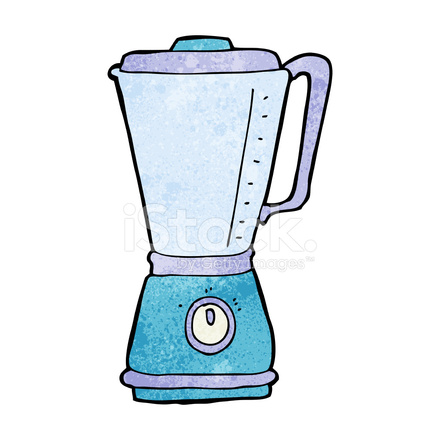 440x440 Cartoon Kitchen Blender Stock Vector