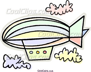 300x237 blimp vector clip art
