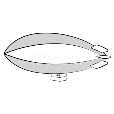 440x440 airship stock vector
