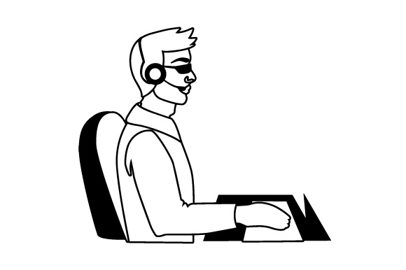 580x386 Blind Man Working In A Call Center