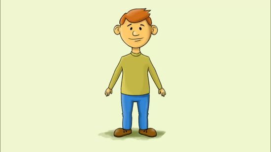 550x309 How To Draw A Cartoon Man Steps