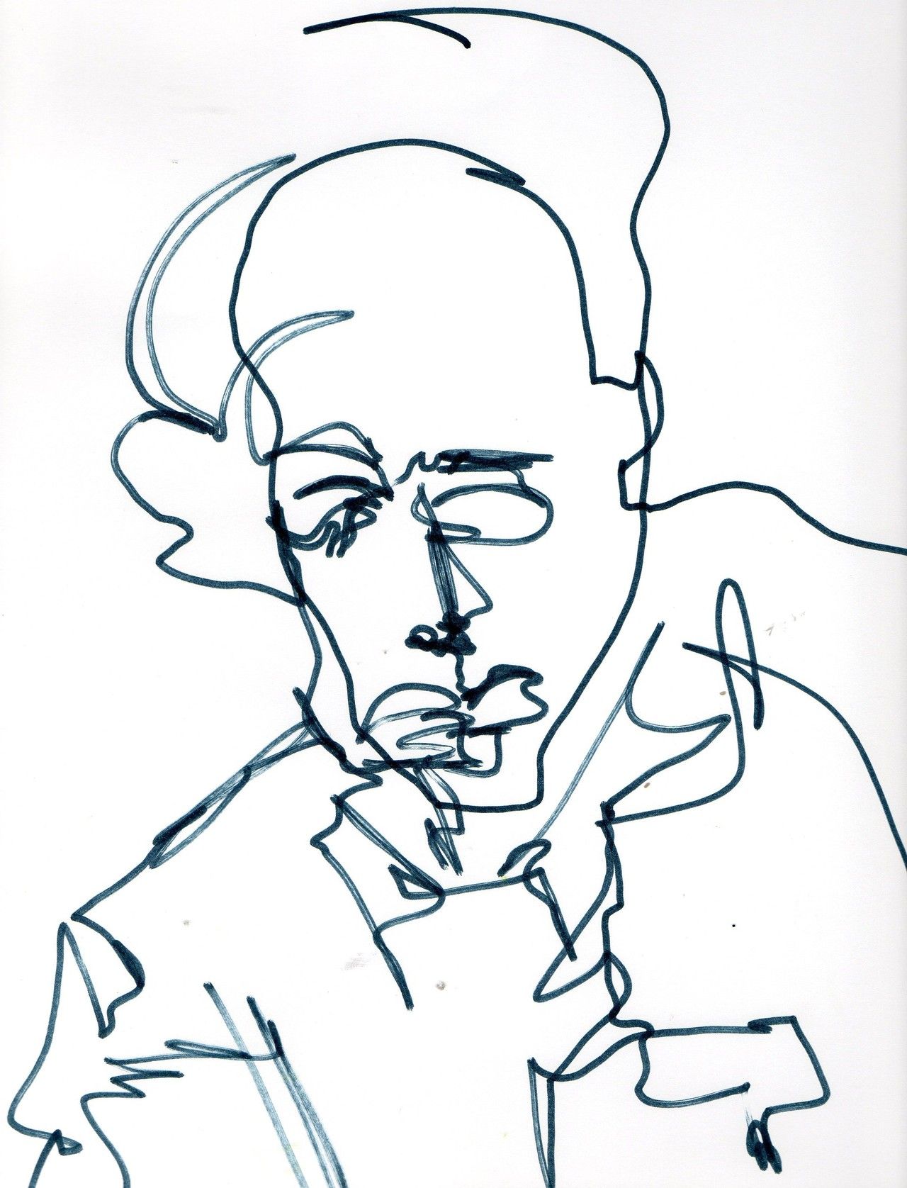 1280x1676 blind continuous line drawing peter greenhams artisan