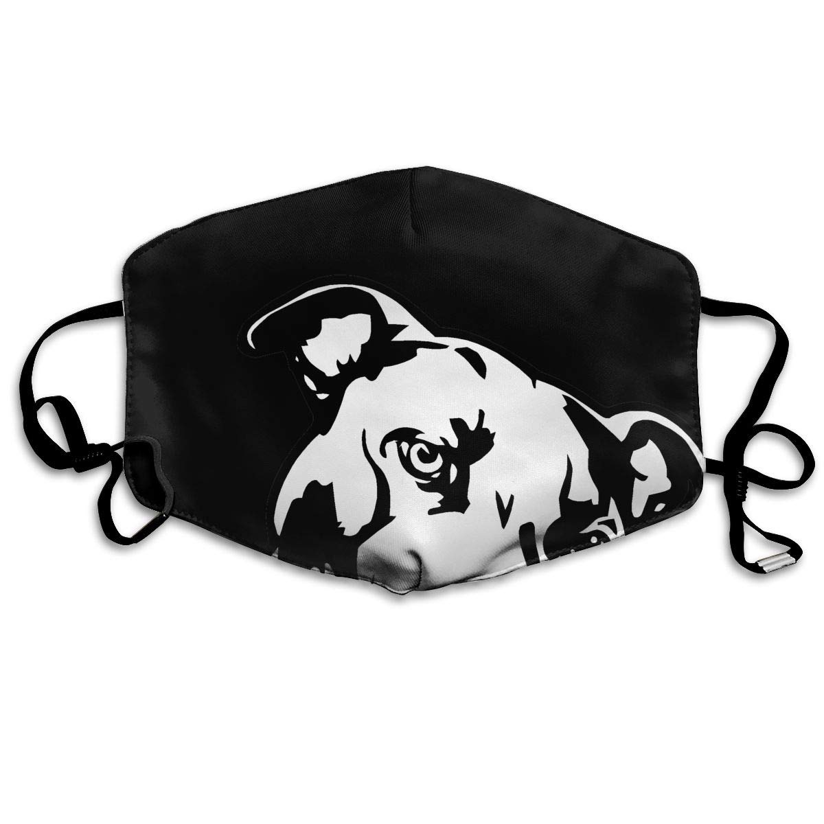 1200x1200 Mouth Mask Dog Drawing Black And White Unisex