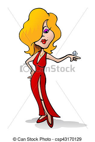 315x470 Rich Girl Illustration Of A Blonde Haired Cartoon Girl Wearing