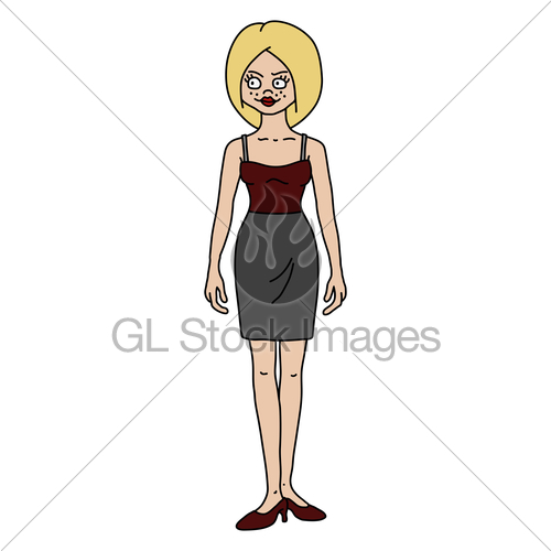 500x500 The Funny Blonde Woman Gl Stock Images