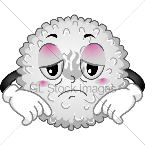 500x500 White Blood Cell Mascot Gl Stock Images