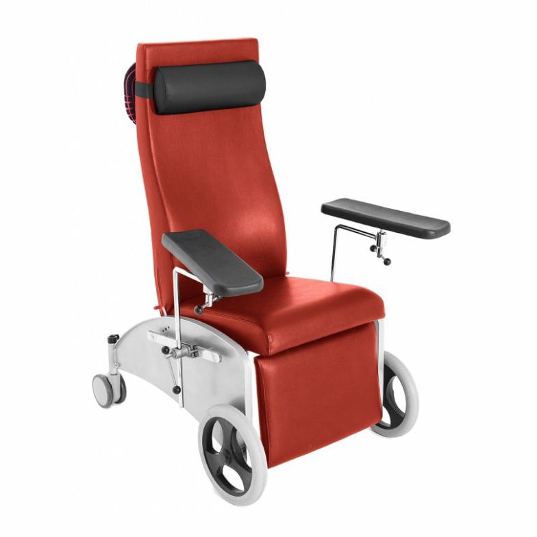 784x784 manual blood donor chair section on casters