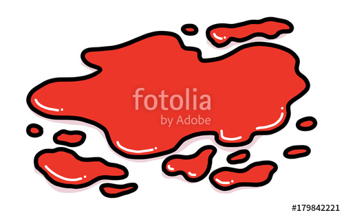 500x313 Blood On The Floor Cartoon Vector And Illustration, Hand Drawn