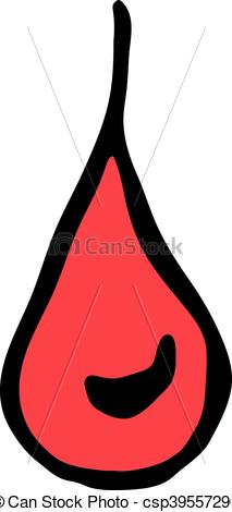213x470 Drop Of Blood Icon Isolated On White Background In Style Hand Draw