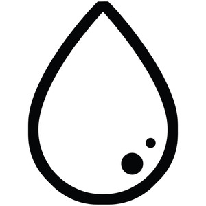 300x300 Blood Drop Graphic Vector Illustration Icon Royalty Free Stock