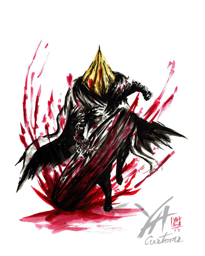 794x993 Executioner Of Heretics Game Print Bloodborne Collectibles Etsy