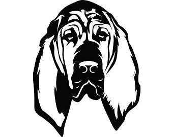 340x270 Bloodhound Clip Art Etsy
