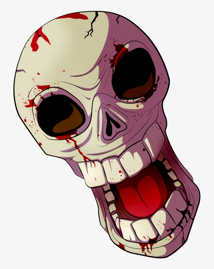 820x1034 Bloody Cartoon Skull Render