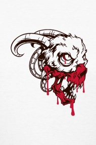 190x285 Bloody Skull Women's T Shirt Spreadshirt
