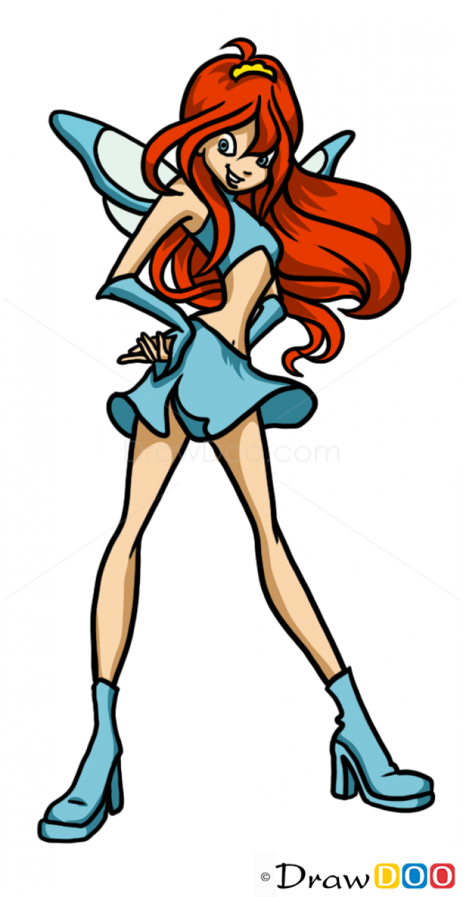 665x1288 How To Draw Bloom, Cartoon Characters How To Draw