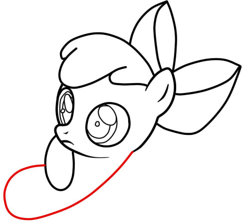 487x450 How To Draw Pony Apple Bloom