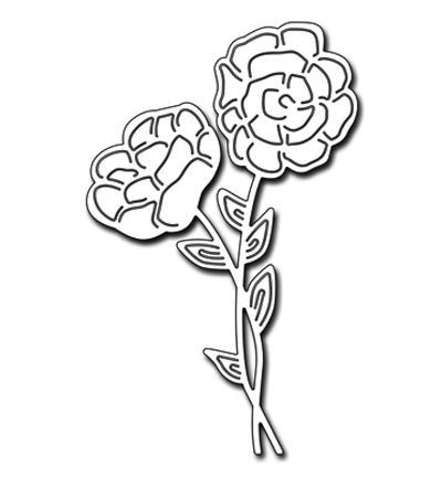 400x432 penny black blooming flowers creative dies