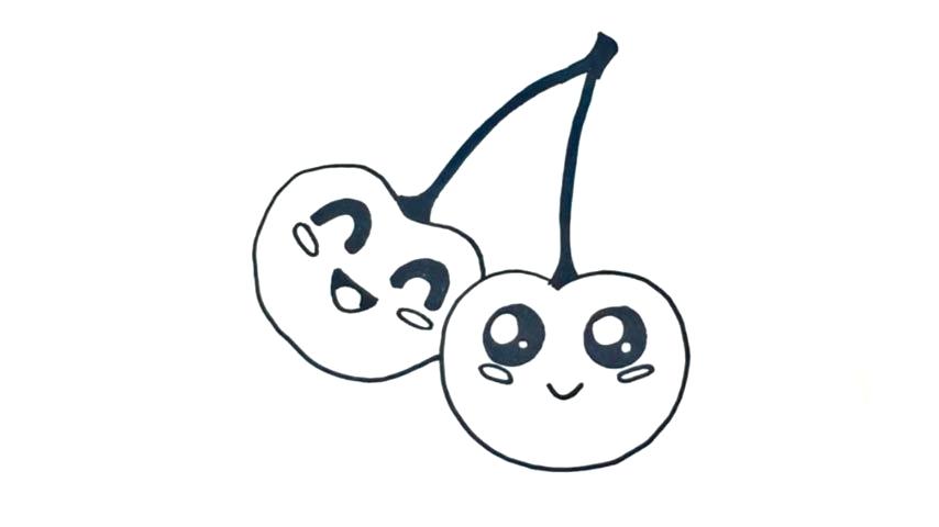 854x480 Draw A Cherry How To Draw Cherry Blossom