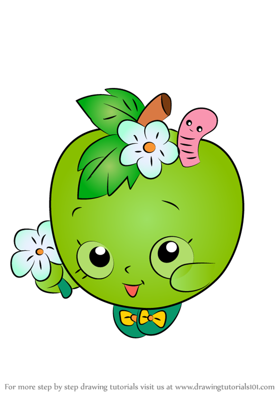 565x800 Learn How To Draw Apple Blossom From Shopkins