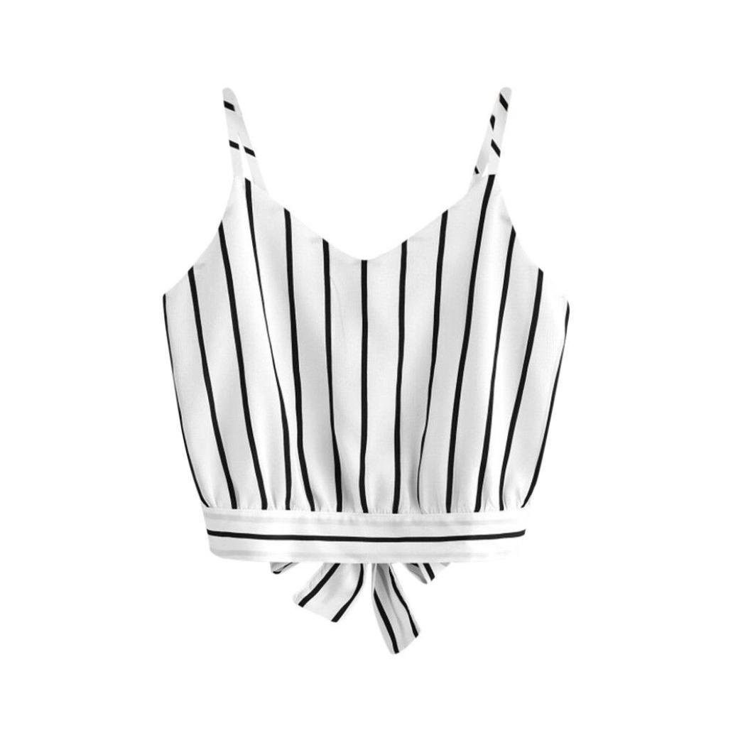 1032x1032 trendinao women's self tie v neck striped cami crop top shirt