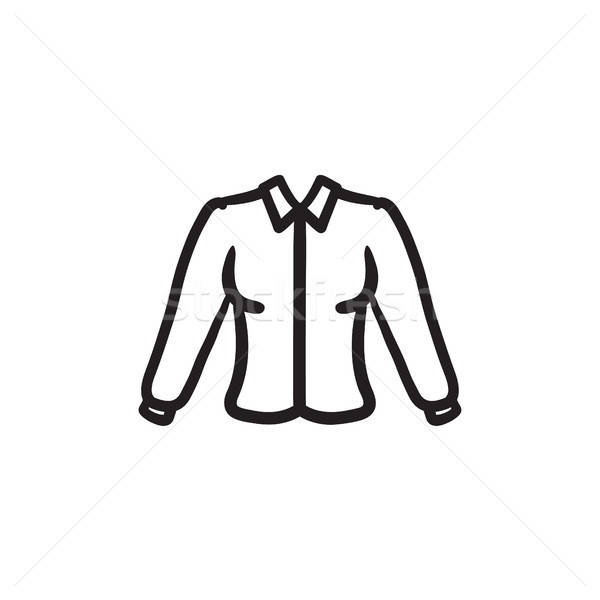 600x600 Female Blouse Sketch Icon Vector Illustration Andrei Krauchuk