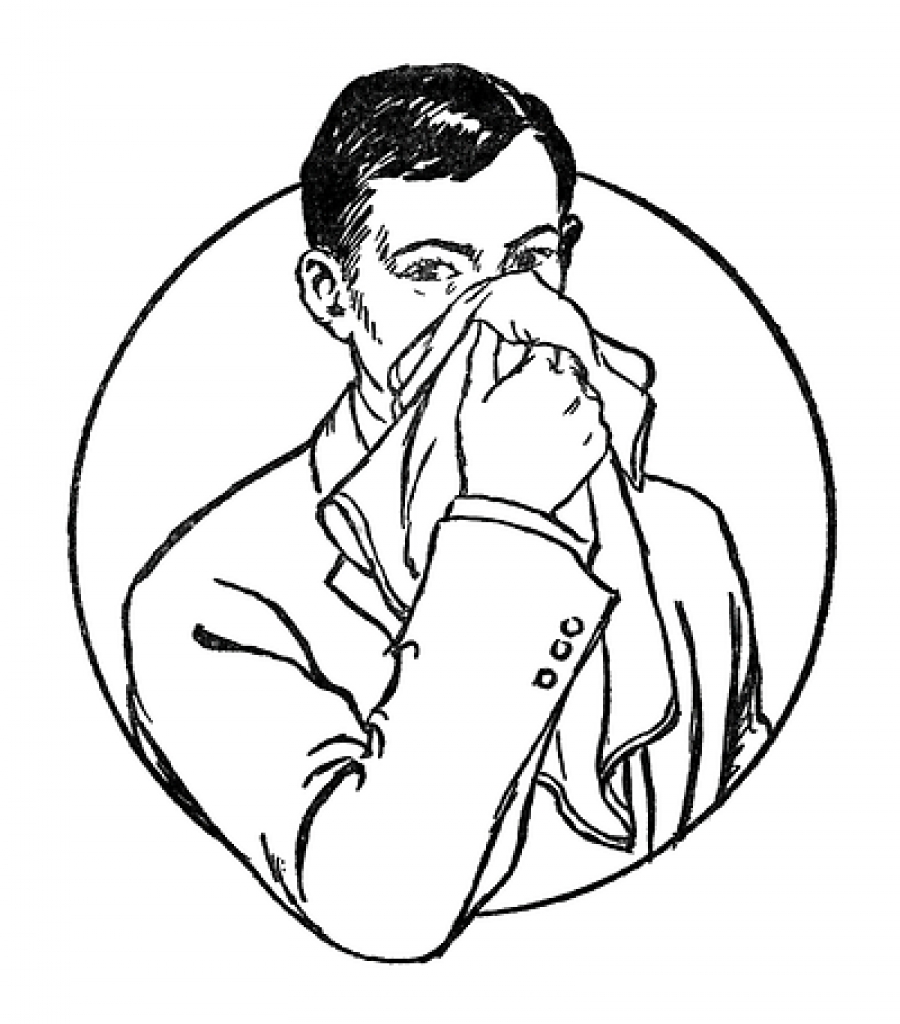 900x1024 Blow Your Nose Clipart