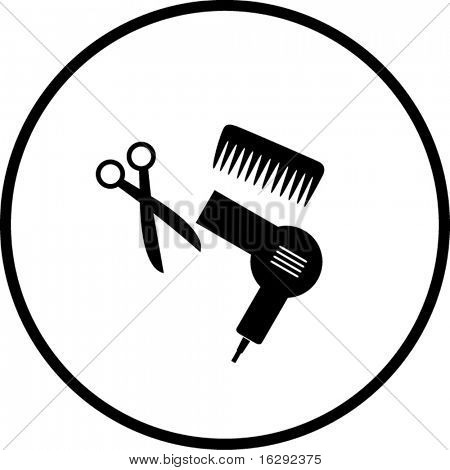 450x470 Blow Dryer And Scissors Clipart Clipart Station