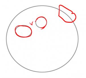 302x275 draw a blowfish, step